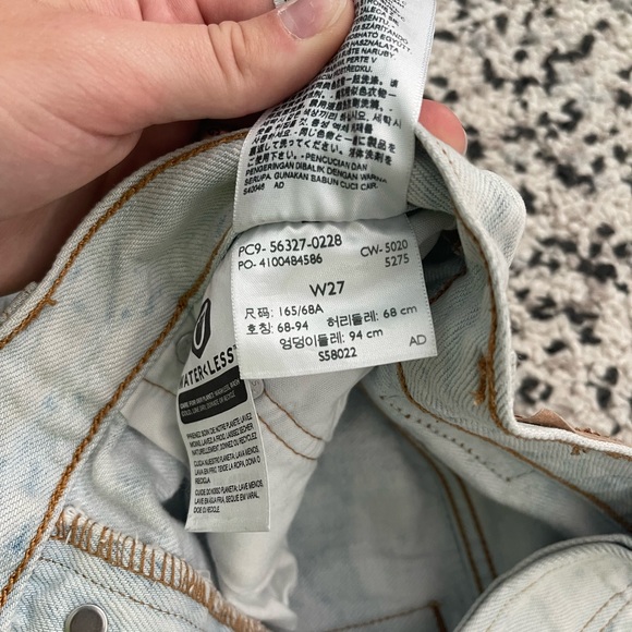 Levis 501 Vintage Denim Shorts Size 27 - Picture 3 of 3